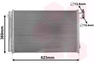 Конденсор кондиціонера BWM1(E87/8)-3(E90/1) NT-D (Van Wezel)