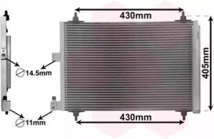Конденсор кондиціонера XSARA/PICASSO/BERL MT/AT (Van Wezel)