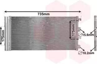 Конденсор кондиціонера DACIA DUSTER 4/10 > 18 (Van Wezel)