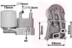 Радіатор масляний FORD FOCUS -10/04, FORD TRANSIT (вир-во Van Wezel)