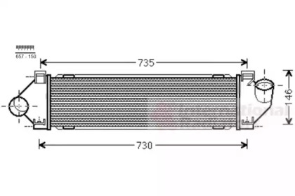 Інтеркулер FORD MONDEO/ VOLVO S60 10/10 > 18 (Van Wezel)