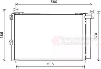 Конденсер кондиціонера FORD RANGER 06/05 > 12 (вир-во Van Wezel)