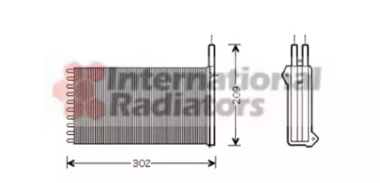 Радіатор обігрівача FORD ESCORT/ORION 90-00 (Van Wezel)