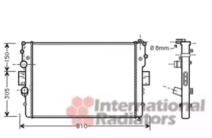 Радіатор охолодження двигуна IVECO DAILY5 3.0TD (HPi) (Van Wezel