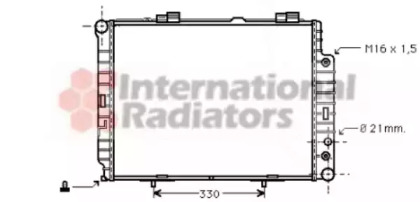 Радіатор охолодження двигуна MBW210 E-KL MT/AT +AC 97- (Van Wezel)