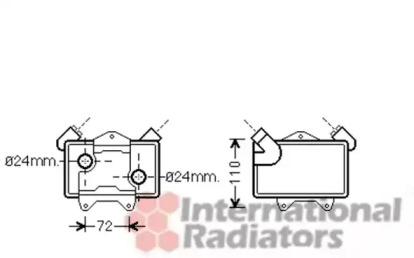 Радіатор масляний MB W202 25TD 95-00 (вир-во Van Wezel)