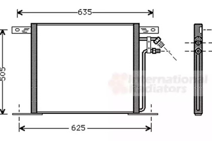 Конденсор кондиціонера MB VITO/V-CL G/D 95-03 (Van Wezel)