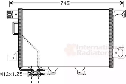 Конденсор кондиціонера MB W203 (C-Kl) 04- (Van Wezel)