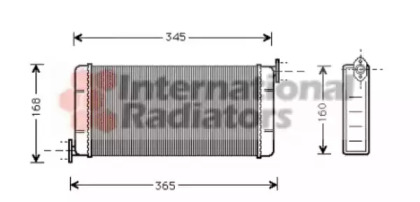 Радіатор обігрівача MB W201(190) ALL 83-93 (Van Wezel)