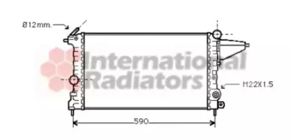 Радіатор охолодження двигуна VECTRA A 1.4/1.6 MT 88-95 (Van Wezel)