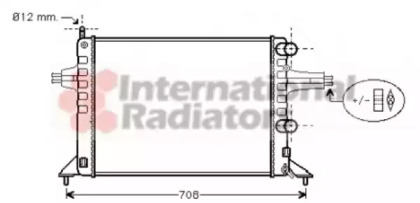 Радіатор ASTRA G 1.2 MT -AC  98-04 (Van Wezel)