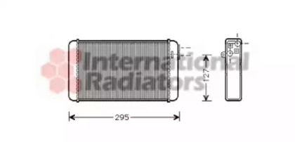 Радіатор обігрівача OMEGA A ALL MT/AT +/- A/C (Van Wezel)