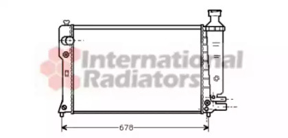 Радіатор охолодження двигуна PEUG 405 MT/AT 87-92 (Van Wezel)