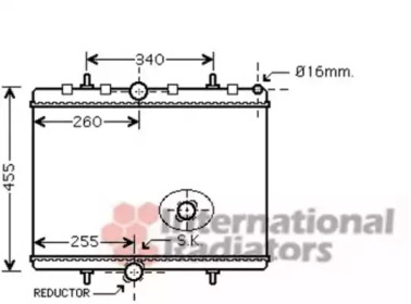 Радіатор C8/807/JUMPY/EXP D MT 06- (Van Wezel)