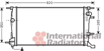 Радіатор охолодження RENAULT MEGANE (2009) 2.0 DCI (вир-во Van Wezel)