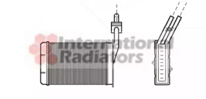 Радіатор обігрівача R21 ALL MT/AT 86-95 (LHD) (Van Wezel)