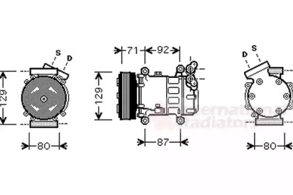 Компресор кондиціонера NISSAN QASHQAI/ RENAULT KANGOO 08 > 13 (вир-во Van Wezel)