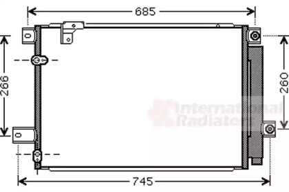 Радіатор кондиціонера TOYOTA  AVENSIS/ COROLLA 20D4d/22D4d 05- (вир-во Van Wezel)