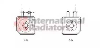 Радіатор масляний AUDI, VW (вир-во Van Wezel)
