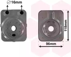 Радіатор масляний SEAT; Volkswagen; SKODA; AUDI (вир-во Van Wezel)