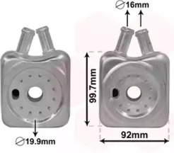 Радіатор масляний VARIOUS AUDI/VW/SKODA (Van Wezel)