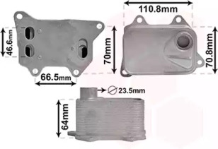 Радіатор масляний VAG (вир-во Van Wezel)