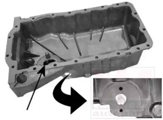 Піддон, масляний картера двигуна VAG Golf, Bora, A3 1.8+Sens. (вир-во Wan Wezel)