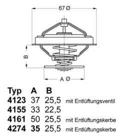 Термостат Ford MB Seat VW