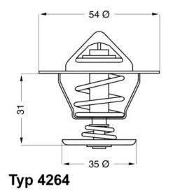 Термостат AUDI; SEAT; Volkswagen (вир-во Wahler)