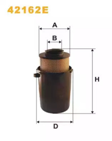 Фільтр повітряний 42162E/AK435 (вир-во WIX-FILTERS)