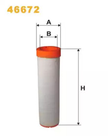 Фільтр повітряний 46672/285/1W (вир-во WIX-FILTERS)