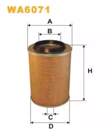 Фільтр повітряний MB WA6071/AM407 (вир-во WIX-FILTERS)