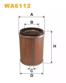 Фільтр повітряний WA6112/AM436/1 (вир-во WIX-FILTERS)