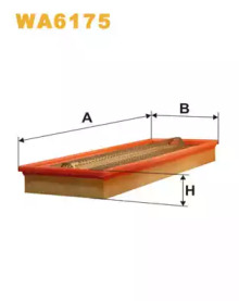 Фільтр повітряний MB W124 AP012/WA6175 (вир-во WIX-FILTERS UA)