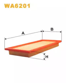 Фільтр повітряний FIAT AP039/WA6201 (вир-во WIX-FILTERS UA)