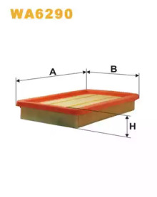 Фільтр повітряний MAZDA 626 AP113/WA6290 (вир-во WIX-FILTERS)