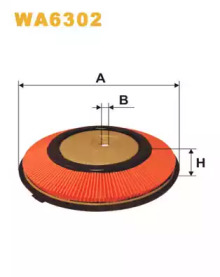 Фільтр повітряний NISSAN SUNNY AP123/WA6302 (вир-во WIX-FILTERS)