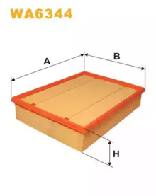 Фільтр повітряний VW T4 WA6344/AP157/2 (вир-во WIX-FILTERS UA)
