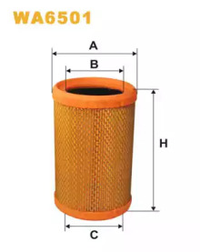 Фільтр повітряний RENAULT KANGOO AR349/WA6501 (вир-во WIX-FILTERS)