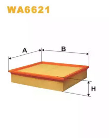 Фільтр повітряний OPEL OMEGA B WA6621/AP129 (вир-во WIX-FILTERS UA)