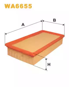 Фільтр повітряний WA6655/AP032/1 (вир-во WIX-FILTERS)