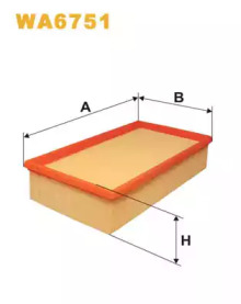 Фільтр повітряний WA6751/134/5 (вир-во WIX-FILTERS)