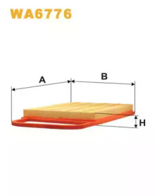 Фільтр повітряний WA6776/AP183/1 (вир-во WIX-FILTERS)