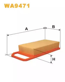 Фільтр повітряний WA9471/AP090/4 (вир-во WIX-FILTERS)