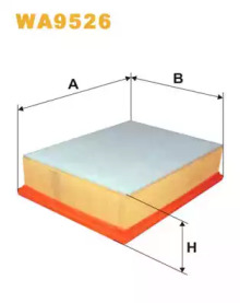 Фільтр повітряний WA9526/AP058/4 (вир-во WIX-FILTERS)