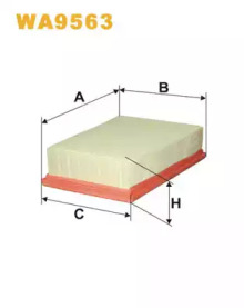 Фільтр повітряний WA9563/AP185/5 (вир-во WIX-FILTERS)