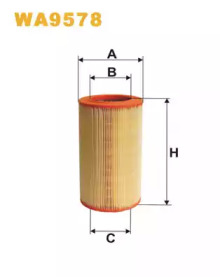 Фільтр повітряний WA9578/234/4 (вир-во WIX-FILTERS)