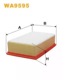 Фільтр повітряний PSA 2.0 HDI 07- (вир-во WIX-FILTERS)