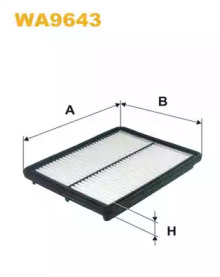 Фільтр повітряний KIA SORENTO (вир-во WIX-FILTERS)