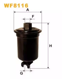 Фільтр палив. WF8116/PP927 (Без упаковки) (вир-во WIX-FILTERS)